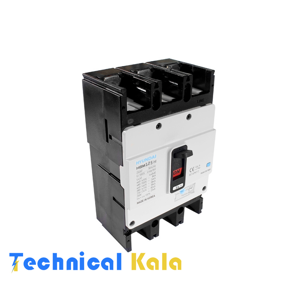 2 کلید اتوماتیک کامپکت قابل تنظیم هیوندای مدل ( HGM125 )