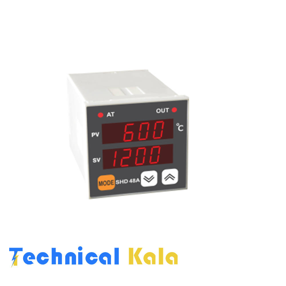 ترموستات شیراز دو نمایشگر 0 تا 600 درجه (مدل SHD48A)
