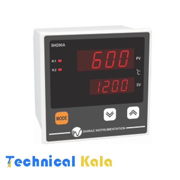 ترموستات شیراز دو نمایشگر 0 تا 600 درجه (مدل SHD96A)