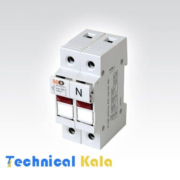 سکسیونر ( فیوزسیلندر)   تک پل + نول چراغدار سایز 38*10 رعد (مدل RFH 10N LD)