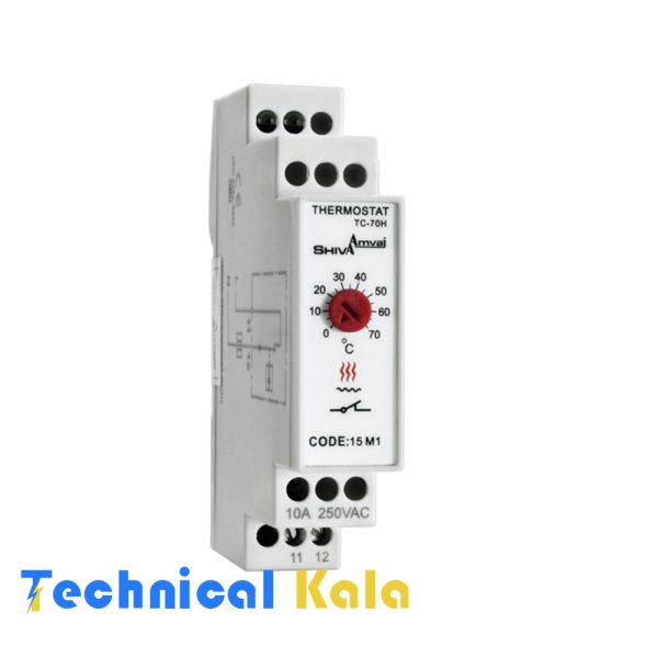 ترموستات تابلویی (سریM) شیواامواج مدل ( TC-70H)