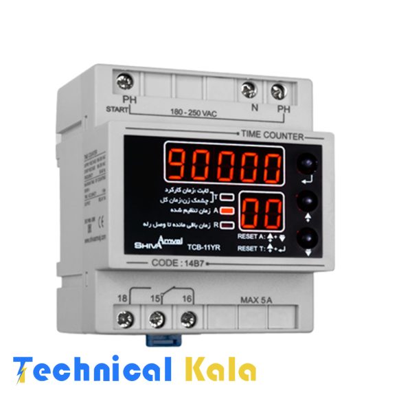 ساعت کار با رله خروجی قابل تنظیم شیواامواج (مدل TCB-11YR)