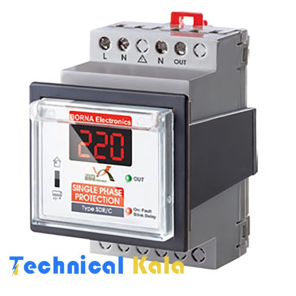محافظ ولتاژ 32 آمپر دیجیتال کولرگازی برنا الکترونیک (مدل SDR/C)