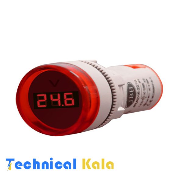 چراغ سیگنال ولت متر گرد 5V-48VDC قطر22 JBH