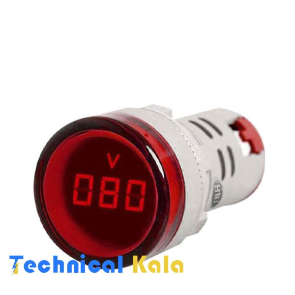 چراغ سیگنال ولت متر گرد 20V-500VAC قطر22 JBH