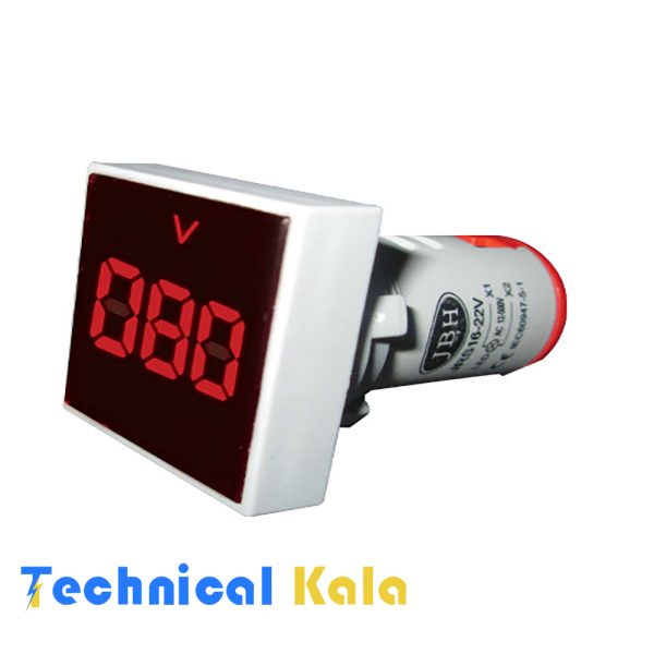 چراغ سیگنال ولت متر مربع 20V-500VAC قطر22 JBH
