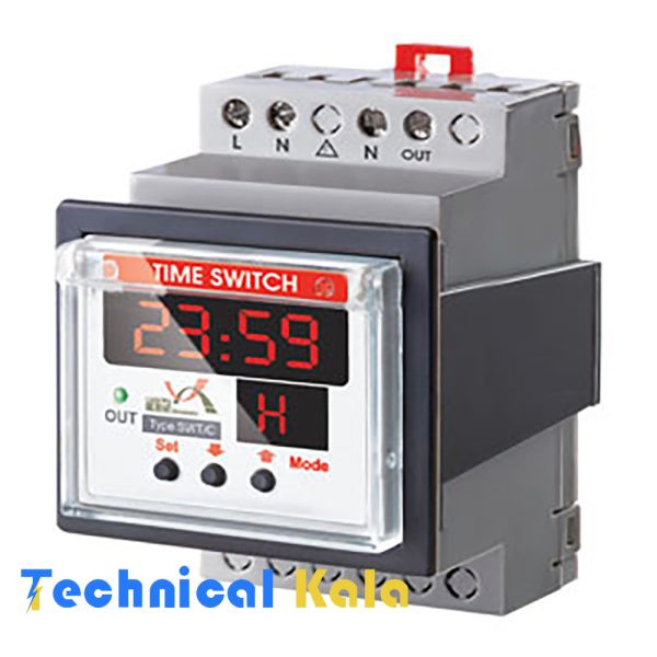 ساعت فرمان تک رله ای 10A برنا الکترونیک (مدل SWT/C)
