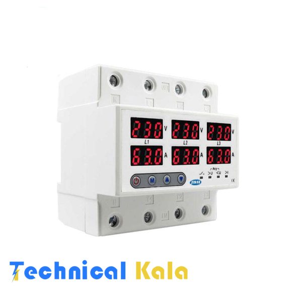 محافظ ولتاژ جریان سه فاز 100 آمپر JBH (مدل CVP-3P-100A)