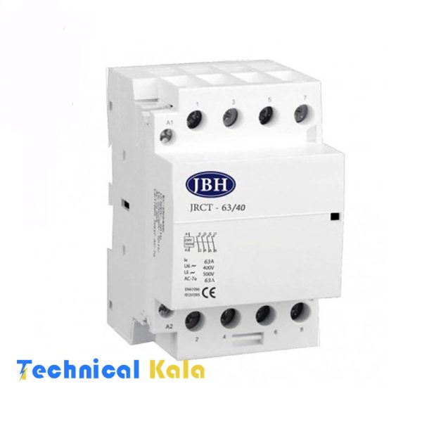 کنتاکتور سه فاز 4 پل 40A ساده JBH مدل ( JRCT-40-4P-220V)