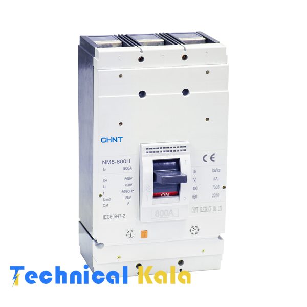 کلید اتوماتیک 800 آمپر قابل تنظیم چینت (مدل NM8-800S/3P 800A)