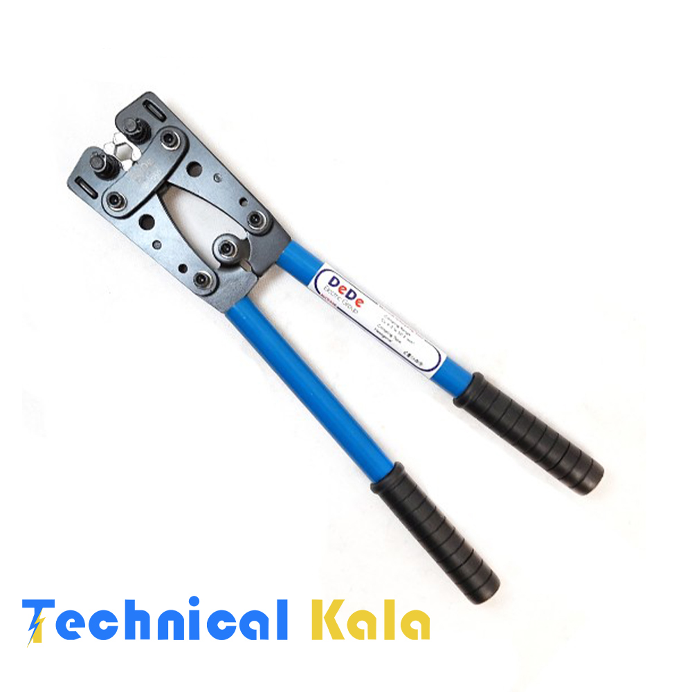 پرس دستی کابلشو و رابط مسی از سایز ۶ الی ۵۰ میلیمتر مربع (MCT050)