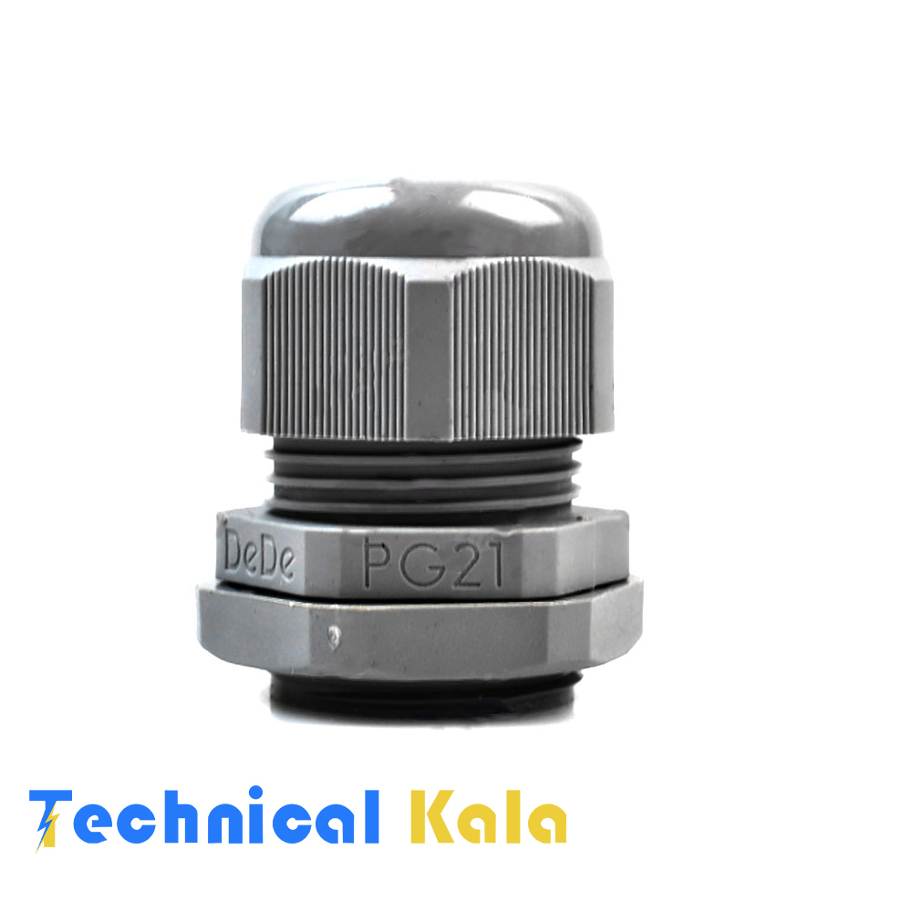 گلند-پلاستیکی-با-سایز-رزوه-PG21-و-جنس-بدنه-پلی-آمیدDeDe-6-(مدل-PPG21) گلند پلاستیکی با سایز رزوه PG21 و جنس بدنه پلی آمیدDeDe 6 (مدل PPG21)