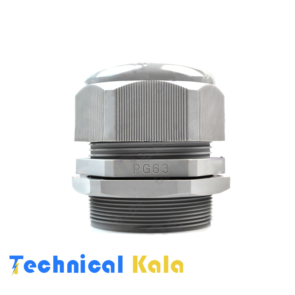 گلند-پلاستیکی-با-سایز-رزوه-PG63-و-جنس-بدنه-پلی-آمیدDeDe-6-(مدل-PPG63) گلند پلاستیکی با سایز رزوه PG63 و جنس بدنه پلی آمیدDeDe 6 (مدل PPG63)