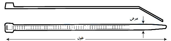 DTU بست پلاستيكي مشکی
