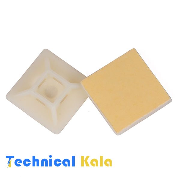 پایه چسب دار بست کمربندی سایز کوچک (۲۸ میلیمتر * ۲۸ میلیمتر) DeDe مدل (DTM230)