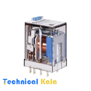 رله شیشه ای 10 آمپر فیندر 8 پایه 2NONC ولتاژ کنترلی finder 12VDC (مدل 0094. 55.32.8012)