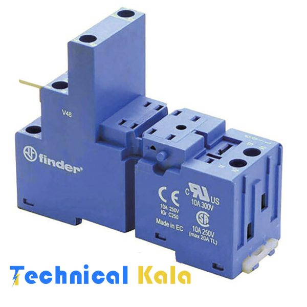 سوکت مدل 94.02 برای رله شیشه ای بانگهدارنده فلزی SMA فیندر