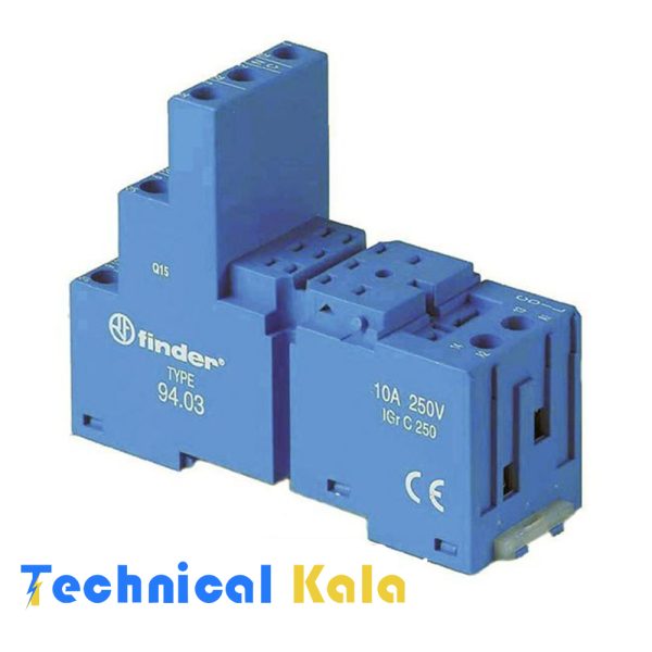 سوکت مدل 94.03 برای رله شیشه ای بانگهدارنده فلزی SMA فیندر