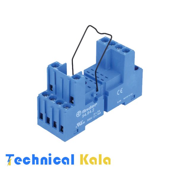 سوکت مدل 94.84.2 برای رله شیشه ای بانگهدارنده فلزی SMA فیندر