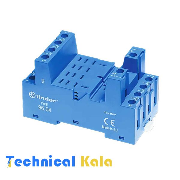 سوکت مدل 96.04 برای رله شیشه ای فیندر finder