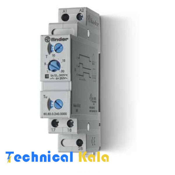 تايمر ستاره مثلث 24V-240V AC/DC فیندر (مدل80.82.0.240.0000)