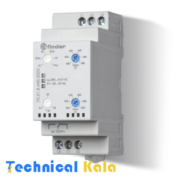کنترل ولتاژ سه فاز 400VAC فیندر (مدل 70.31.8.400.2022)