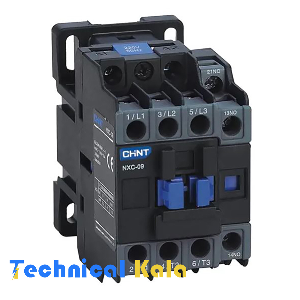 کنتاکتور-9-آمپر-بابوبین220V-چینت-(مدل-NXC-09) کنتاکتور 9 آمپر بابوبین220V چینت (مدل NXC-09)