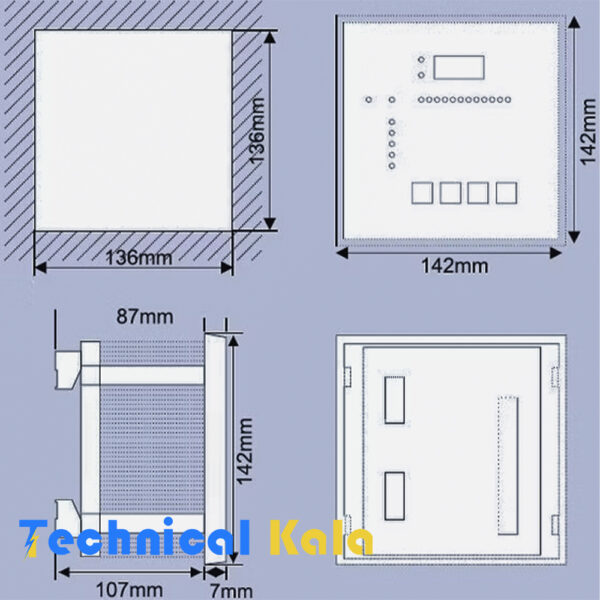 رگولاتور بانک خازنی 4 پله PKC مدل (PRA04)