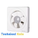هواکش خانگی 20 سانت با دمپر دستی لوکس دمنده (مدل VSL-20S2S)