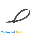 بست کمربندی پلاستیکی آنتی یو وی (مشکی) با عرض ۲٫۵ میلیمتر و طول ۱۰۰ میلیمتر DeDe مدل (DTU25100)