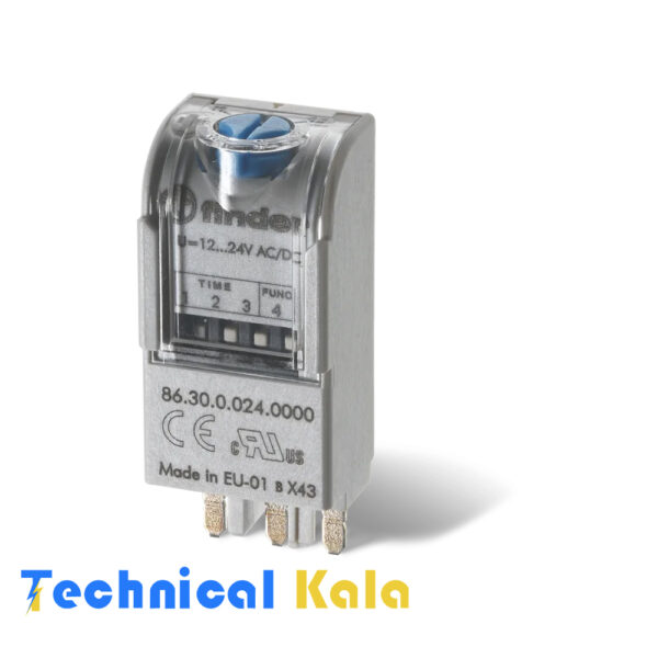 تایمر مولتی فانکشن مولتی ولتاژ 12V-24V AC/DC فیندر (مدل86.30.0.024.0000)