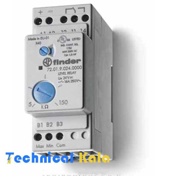 رله کنترل سطح مایعات (فلوتر الکتریکی) 24VDC فیندر (مدل72.01.9.024.0000)