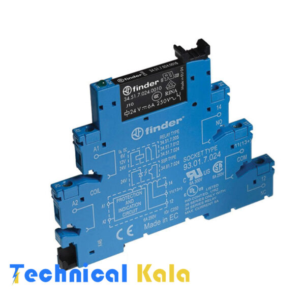 ماژول رله PLC فیندر 240V AC تک کنتاکت چنج آور (مدل 38.51.8.240.0060)